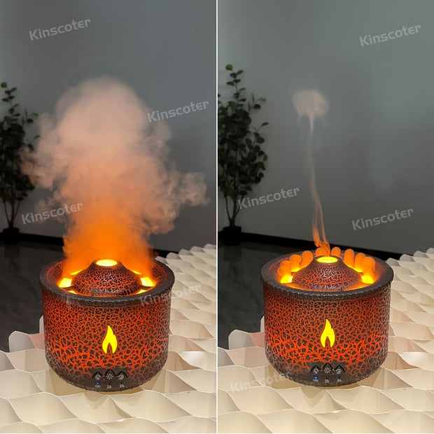 Volcano Aroma Essential Oil Diffuser w/ night light
